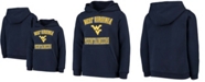 Outerstuff Youth Boys and Girls Navy West Virginia Mountaineers Big Bevel Pullover Hoodie